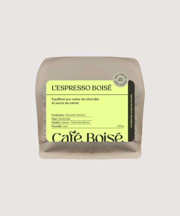 L’Espresso Boisé - Le velouté